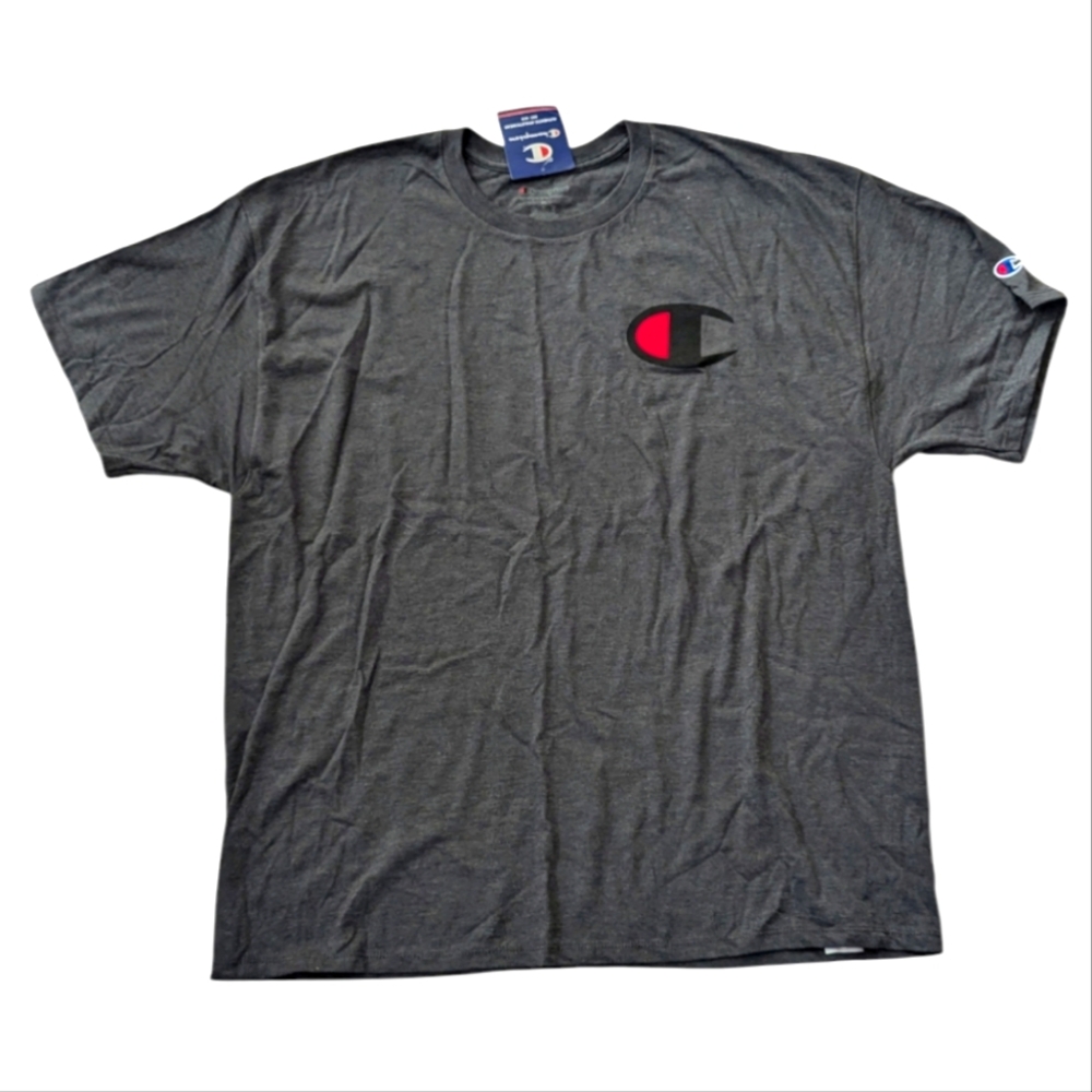 Champion Logo Gray T-Shirt Mens Size Mens XL - Picture 9 of 9